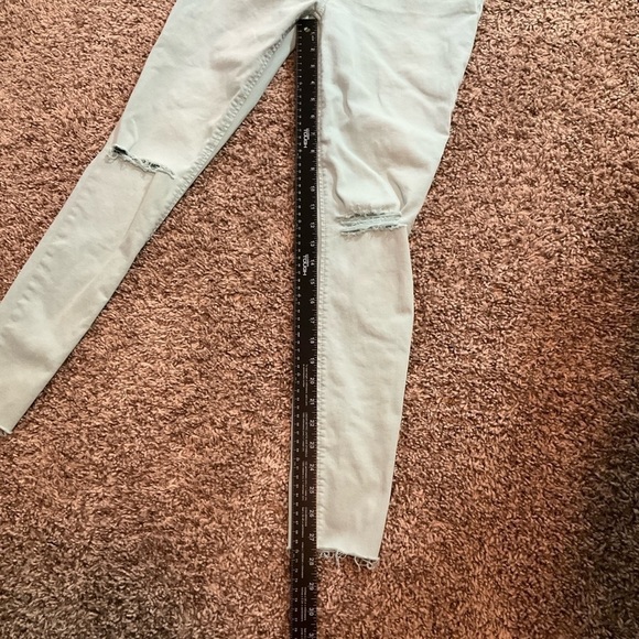 Joe’s The Icon “Flawless” Mid-rise Skinny Ankle Distressed Aqua Jeans Size 27 - Picture 4 of 9